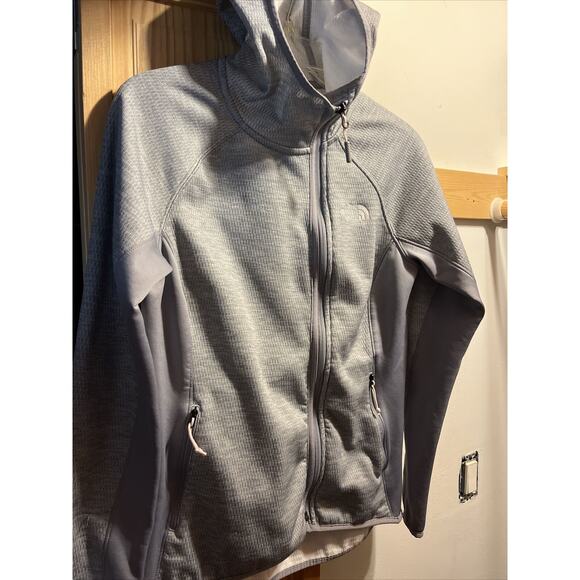 The North Face Womens M Gray Long Sleeve Full Zip Polyester Windbreaker Jacket - Picture 7 of 16